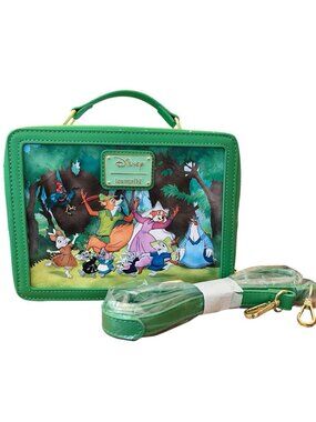 Loungefly Disney Robin Hood Lunchbox Crossbody Bag Handle Purse